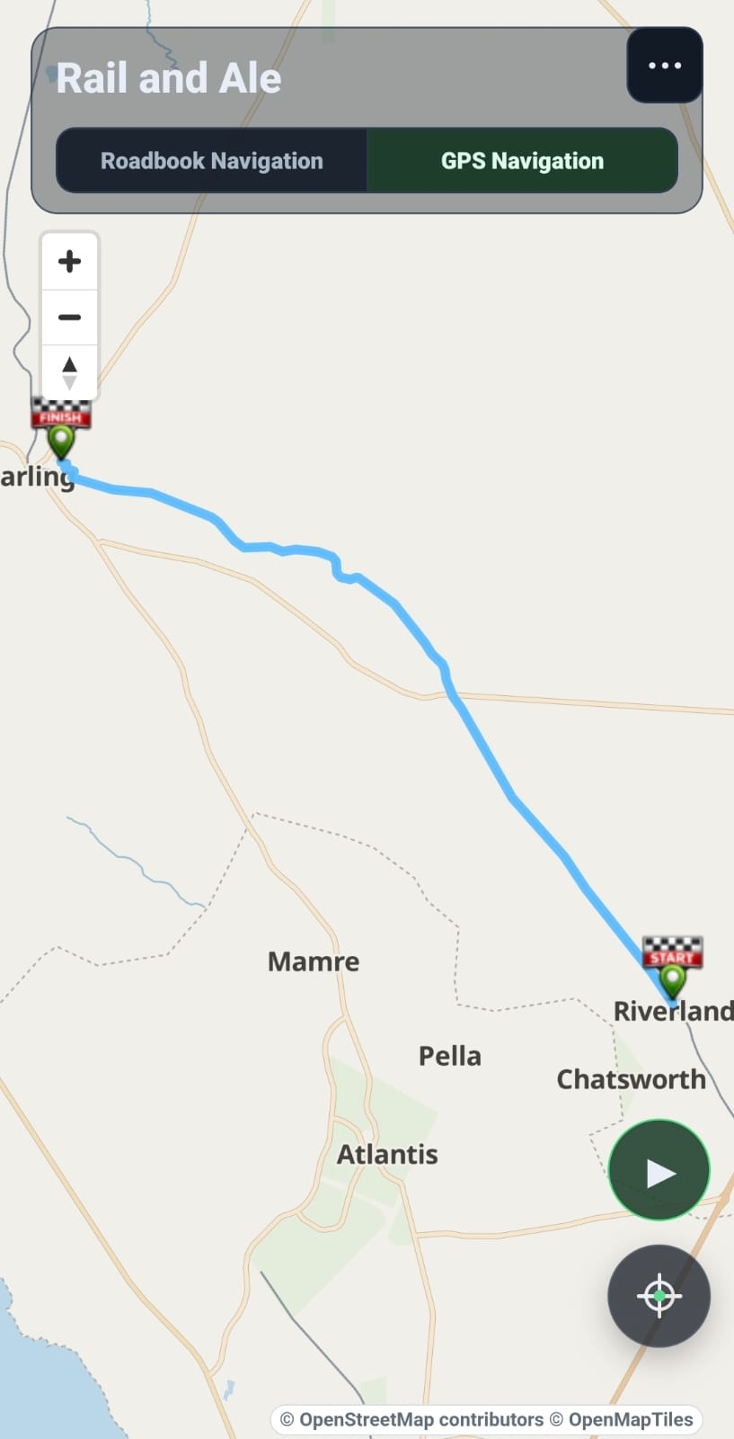 Roadbooker GPS navigation preview