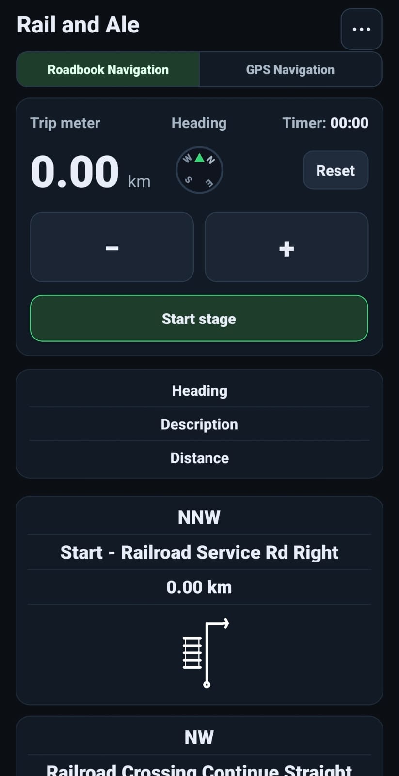 Roadbooker roadbook navigation preview